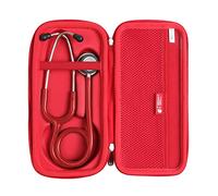 Hard Travel Case for 3M Littmann Classic III Monitoring Stethoscope by Hermitshell (Red)