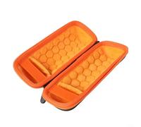 Hard Travel Case for JBL GRIP Speaker, Waterproof EVA Protective Shell with Adjustable Interior, Compact Portable Storage Bag for Outdoor Camping Hiking, Shockproof Carry Box 22x9x9cm Black(Orange)
