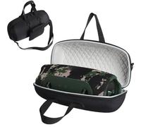 Hard Travel Case for JBL Xtreme 5 Portable Speaker, Protective Carring Case Storage Bag Pouch with Shoulder Strap and Zipper Pocket Bag for JBL Xtreme5 Speaker Accessories (Black+Lined Gray)