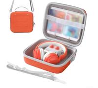 Hard Travel Case For Yoto For Mini 4Th Gen With Strap, Holds 120 Cards | EVA Hard Shell, Holds Speaker & 120 Cards, Adjustable Shoulder Strap, Lightweight, Orange Grey Blue Purple