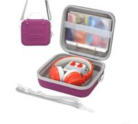 Hard Travel Case For Yoto For Mini 4Th Gen With Strap, Holds 120 Cards | EVA Hard Shell, Holds Speaker & 120 Cards, Adjustable Shoulder Strap, Lightweight, Orange Grey Blue Purple