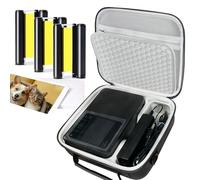 Hard Travel Case & KP-108IN 3 Color Ink &108 Sheets 4 x 6 Paper Value Pack for Canon SELPHY CP1300/CP1200/CP1500 Wireless Compact Color Photo Printer（Black Case+Ink+Paper