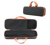 Hard Travel Case Storage Bag Compatible for Dyson Airstrait Hair Dryer Hair Straightener & Accessories Portable Protective Carry Case (Black+Orange)