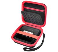 Hard Travel Router Case for NETGEAR Nighthawk M5 M6 Pro 5G Mobile Hotspot with WiFi 6 (MR5200, MR5100)/ M1 Mobile Hotspot 4G LTE Router MR1100 - Red Zipper (Box Only)