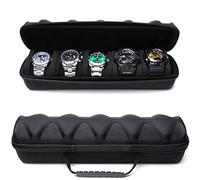 Hard watch travel case (Black, 5slot)