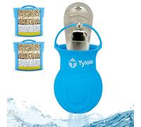 Hard Water Bath Tap Filter - Reduces Chlorine, Limescale & Heavy Metals - Gentle on Sensitive Skin, Leaves Hair Soft & Silky - 1 Bath Ball with 2 Replacement Cartridges - Tylola Bath Tech 3000-1