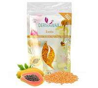 Hard Wax Beads for Hair Removal, Papaya Stripless, Vegan Hypoallergenic Base Rosin Free Fast Setting Professional Wax for Experienced Users, Face Legs Bikini Line, Dermawax, Made in France, 800g