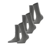 FALKE Women's Family Multipack W So Sustainable Cotton Plain 3 Pairs Socks, Grey Greymix 3399, 5.5-8