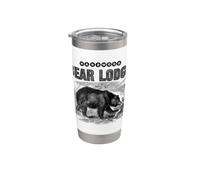 Hard Wood Bear Lodge Stainless Steel Insulated Tumbler