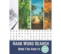 Hard Word Search Book For Adults Seasons Theme: Large Print Puzzle Book Gift With Solutions (Hobbies and Leisure Book Series)