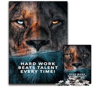 Hard Work Beats Talent Jigsaw Puzzles 1000 Pieces for Adults Puzzles for Adults Perfect Home Or Office Decor, Ideal 26X38CM/10.23x14.96inch