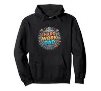 Hard Work Dad Tool Gear Emblem Design Pullover Hoodie
