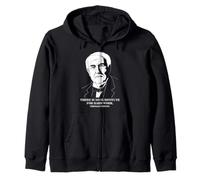 Hard Work Famous Quote Thomas Edison Zip Hoodie
