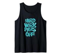 Hard Work Pays Off Bubbled Typography Tank Top