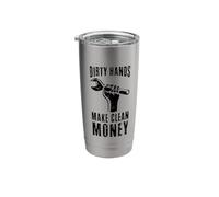 Hard Worker Blue Collar Wrench Mechanic Tool Manly Labor Men Stainless Steel Insulated Tumbler