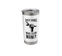 Hard Worker Blue Collar Wrench Mechanic Tool Manly Labor Men Stainless Steel Insulated Tumbler