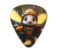 Hard-working bees guitar picks in three different thicknesses, suitable for electric guitar and band players