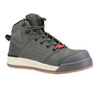 Hard Yakka 3056 Lace Zip Leather Olive Safety Boots UK 9