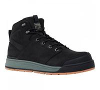 Hard Yakka 3056 Lace Zip Safety Boot - Black - Size 6.5