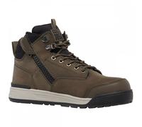 Hard Yakka 3056 Lace ZIP Safety Boot Male Cedar UK Size 8