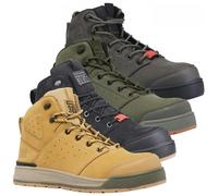 Hard Yakka 3056 Lace Zip S1 Safety Boot Olive Size: UK11 Colour: Olive UK11 - EU46 - US12