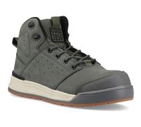Hard Yakka 3056 S1P olive green composite toe/midsole side-zip work safety boots