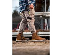 3056 S7S 6" Boot Hard Yakka Light Brown 9