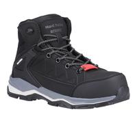 Hard Yakka Atomic S1P black side-zip composite toe/midsole safety work boots