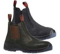 Hard Yakka Banjo Elastic Gusset S1 Safety Dealer Brown Size: UK13 Colo UK13 - EU48 - US14