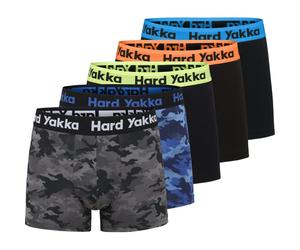 Hard Yakka Cotton Trunk Boxer Shorts - Multi - Large (5 Pack)