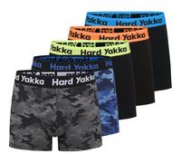 Hard Yakka Cotton Trunk Boxer Shorts - Multi - Medium (5 Pack)