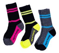Hard Yakka Crew 3 Pack Cotton Women's Multicoloured Work Socks