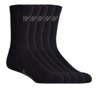 Hard Yakka - Crew Five Pack Worksock - Black - Size: 7-12