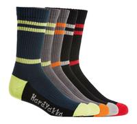 Hard Yakka Crew Five Pack Worksock Multi Coloured Size: One Size Colou One Size