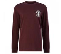 Hard Yakka Heritage Icon Long Sleeve T-Shirt Burgundy Size M Male