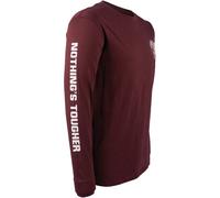 Hard Yakka Heritage Icon Long Sleeve T-Shirt Burgundy Size S Male