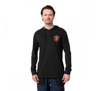 Hard Yakka Hooded Long Sleeve Tee Black XXL Size: XXL, Colour: Black XXL