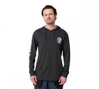 Hard Yakka Hooded Long Sleeve Tee Charcoal L Size: L, Colour: Charcoal L