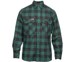Hard Yakka Long Sleeve Check Flannel Shirt - Green - Size XL