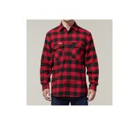 Hard Yakka Long Sleeve Check Flannel Shirt - Red - Medium
