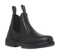 Hard Yakka Outback Steel Toe Safety Dealer Boots in Brown, Size 8, Lightweight, Leather/PU | Charlies