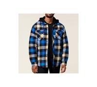 Hard Yakka Quilted Flannel Shacket Blue Size: M Colour: Blue, Chest Si M