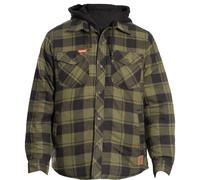 Hard Yakka Quilted Flannel Shacket - Fern - Large
