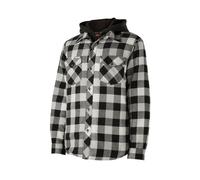 Hard Yakka Quilted Flannel Shacket Size 4XL Grey 34701-59358-09