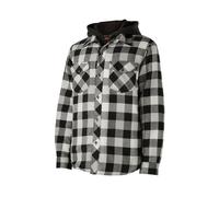 Hard Yakka Quilted Flannel Shacket - Grey - XXXL
