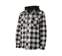 Hard Yakka Quilted Flannel Shacket - Grey - Medium