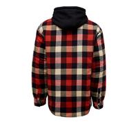 Hard Yakka Quilted Flannel Shacket - Red - Medium