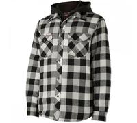 Hard Yakka Quilted Flannel Shirt Jacket Grey Size: 4XL Colour: Grey, C 4XL