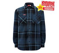 Hard Yakka Men's Sherpa Jacket in Blue, Size Medium, Polyester | Charlies