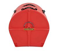 Hardcase 22" Bass Drum Case Fully Lined with Wheels Red